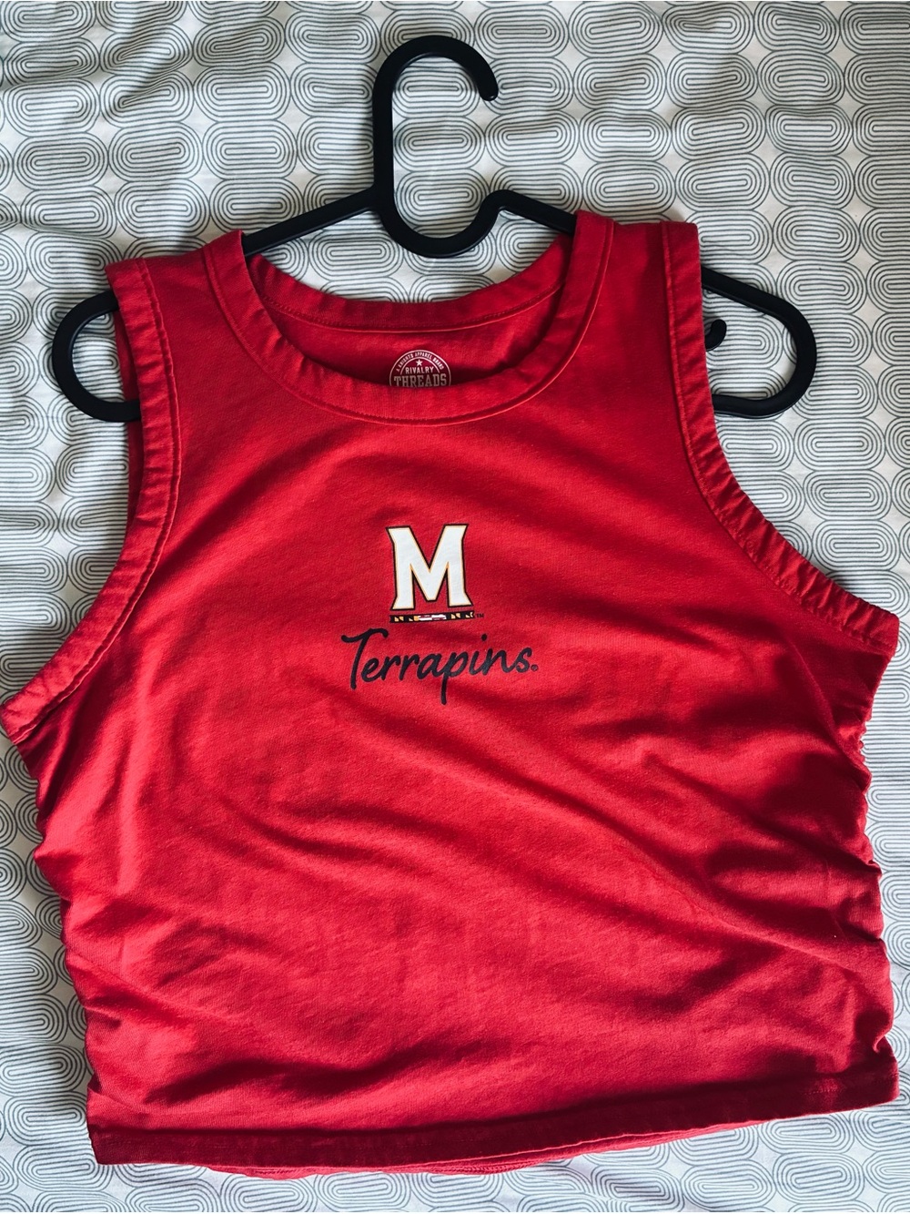 Maryland Red Cropped Tank Top